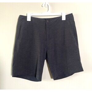 Faherty All Day Shorts Men's Size 32 Gray Drawstring Chino Casual Walking Preppy